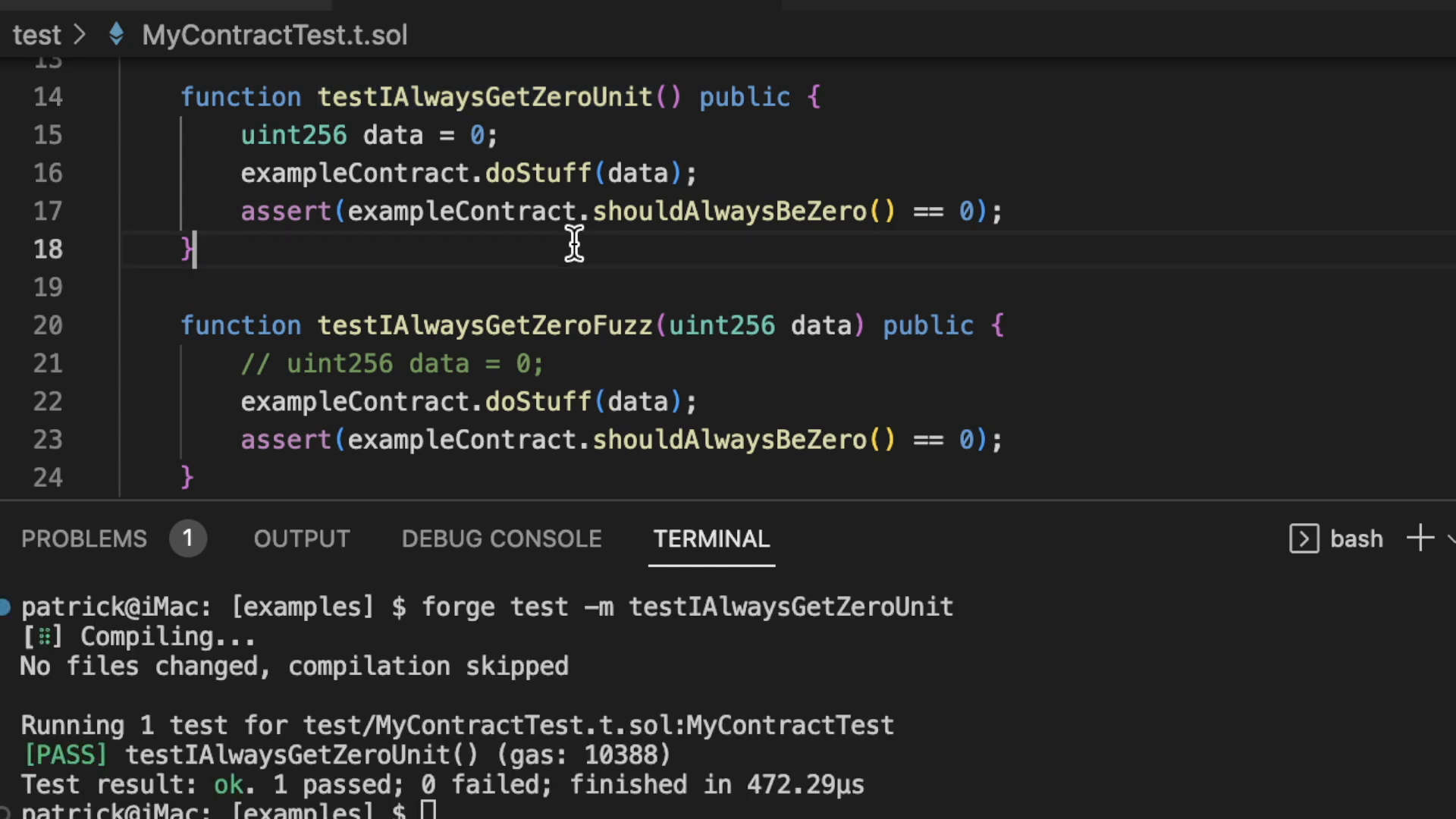 Fuzz & Invariant Tests